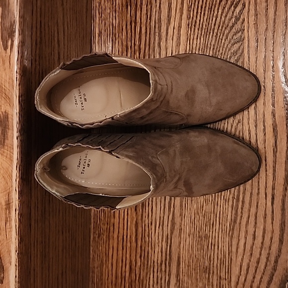 Zara suede ankle boots, sz.38, taupe colour - Picture 3 of 7